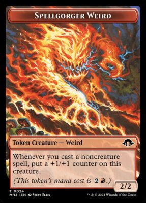 MTG Magic the Gathering Token - Spellgorger Weird (24/703) Modern Horizons 3 LP