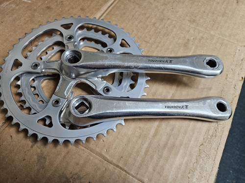 Pédalier triple années 80 Takagi Tourney XT 50/40/32, 175mm, 110 BCD, vélo MT, Japon