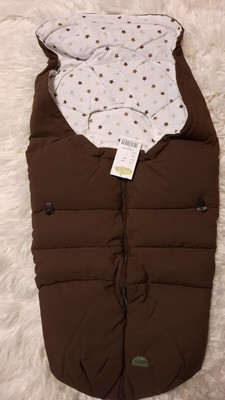ODENWÄLDER STAR Fußsack für Autositz Kinderwagen Farbe Schoko Gr.1 80 cm