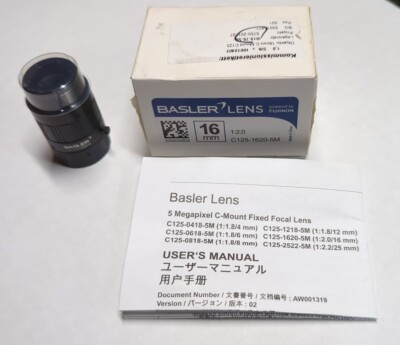 Fujinon BASLER C125-1620-5M 16MM 5 million pixel industrial len New fast ship