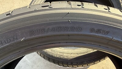 TWO BRAND NEW 215/45R20 95W Bridgestone Potenza S001 Tires BMW i8