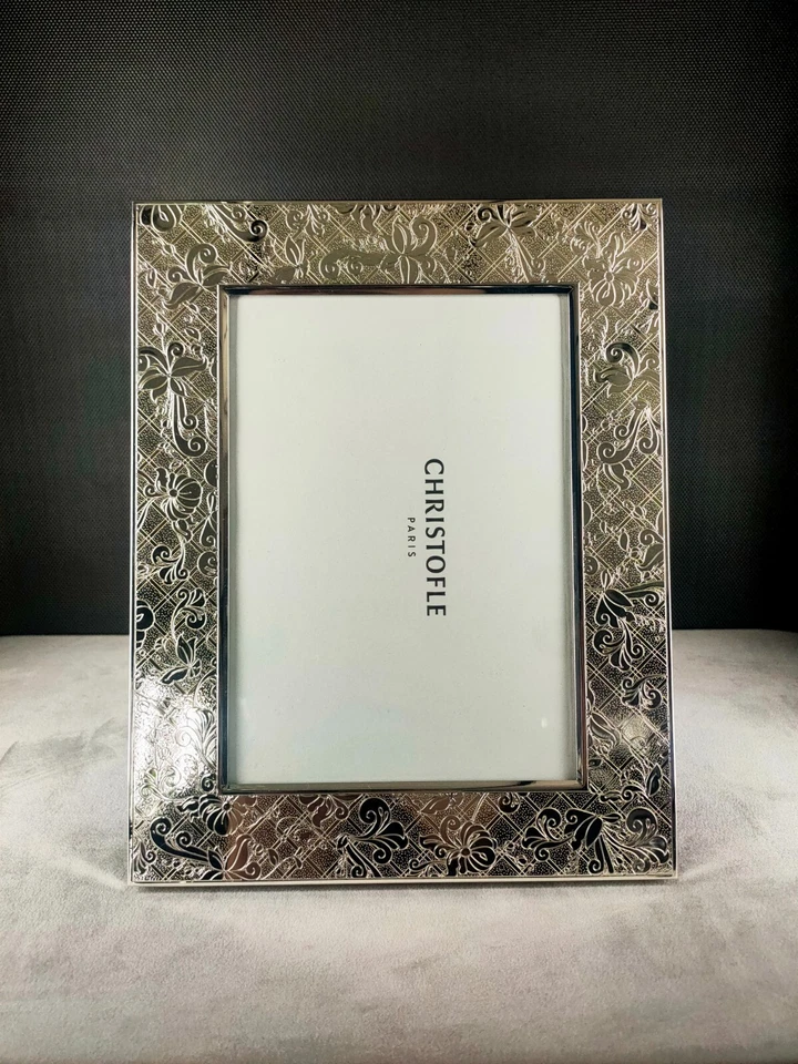 Christofle Jardin d' Eden, cornice foto 13X18cm placcata argento. - Immagine 2 di 4
