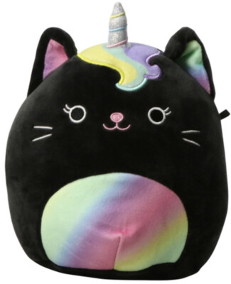 L Caylee Caticorn 7.5  Rare Squishmallows Unicorn Cat Rainbow Ships Fast!