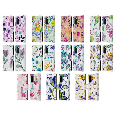 OFFICIAL HAROULITA CUTE FLOWER PATTERN LEATHER BOOK CASE FOR HUAWEI PHONES 4