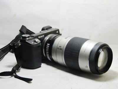 SONY NEX E MOUNT Mirrorless fit 75-300mm 110-450mm lens