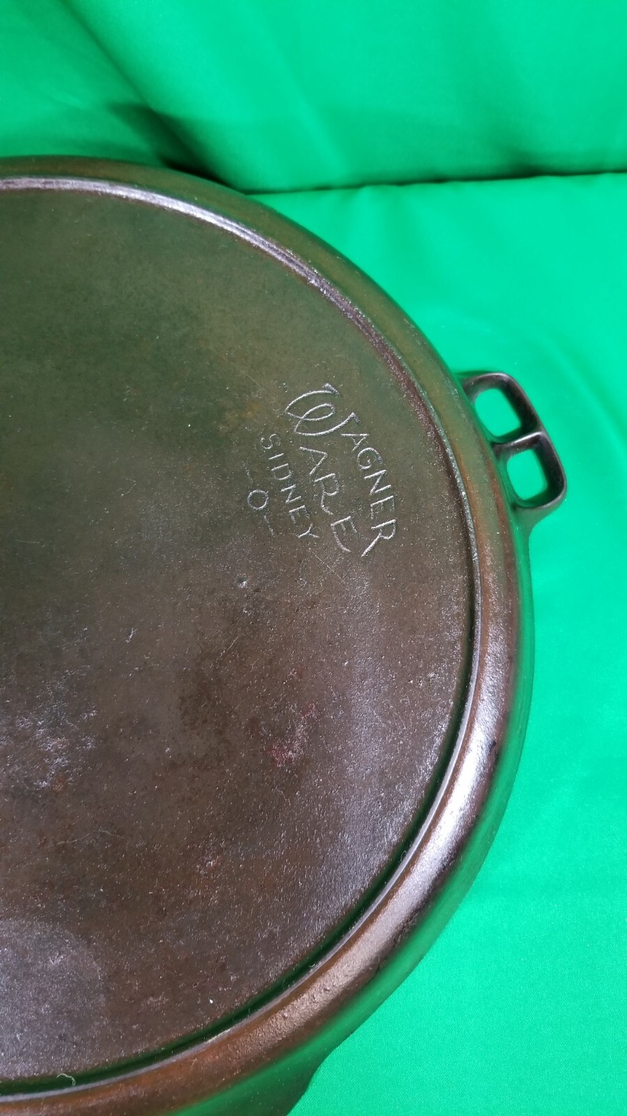Vintage Wagner Cast Iron Skillet Sidney 14 1064 Heat Ring Excellent