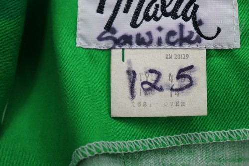 Vintage 1960er-70er MALIA of HAWAII grün Baumwolle Sommerkleid Herzdruck Größe M - Bild 11 von 16