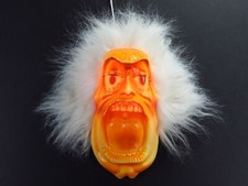 Vintage Halloween Face Blow Mold Marcus The Carcas Screaming Head Wall Hanging