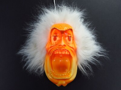 Vintage Halloween Face Blow Mold Marcus The Carcas Screaming Head Wall Hanging