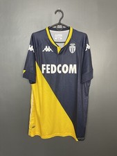 AS MONACO 2020/2021 AWAY FOOTBALL SHIRT KAPPA SOCCER TRIKOT GR XL ERWACHSENE