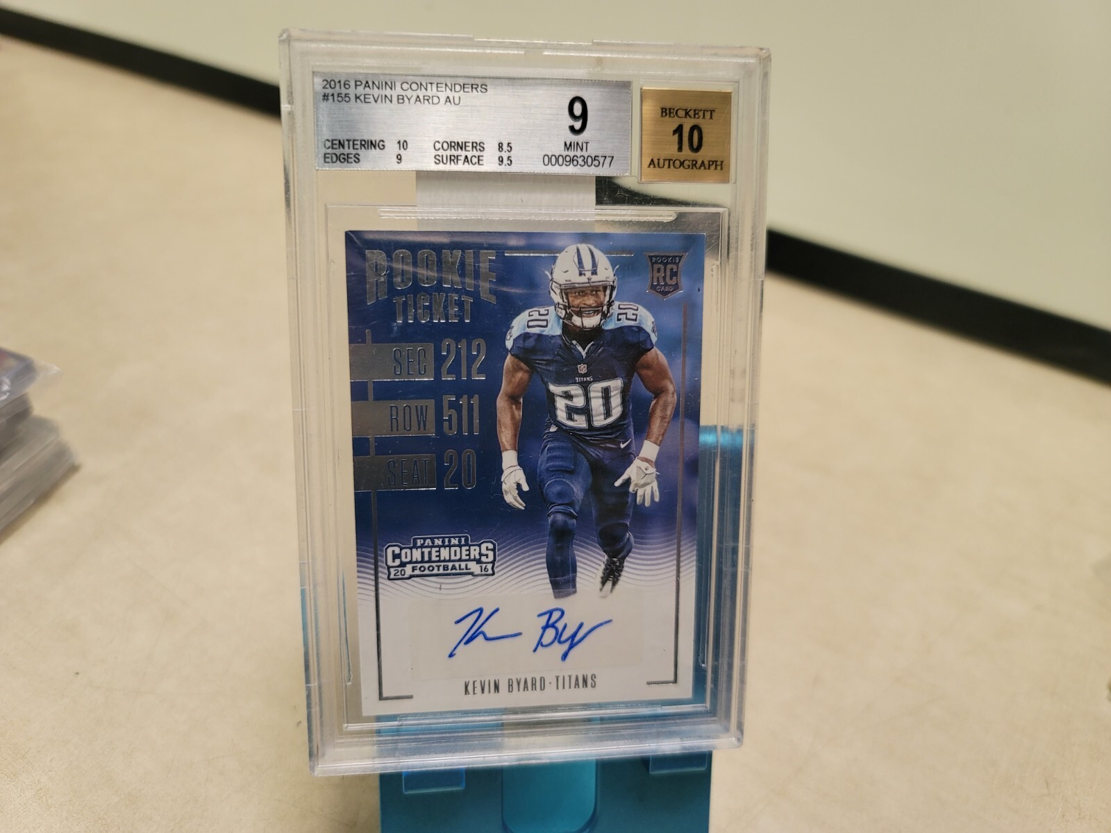 Kevin Byard Panini Contenders #155 Autograph