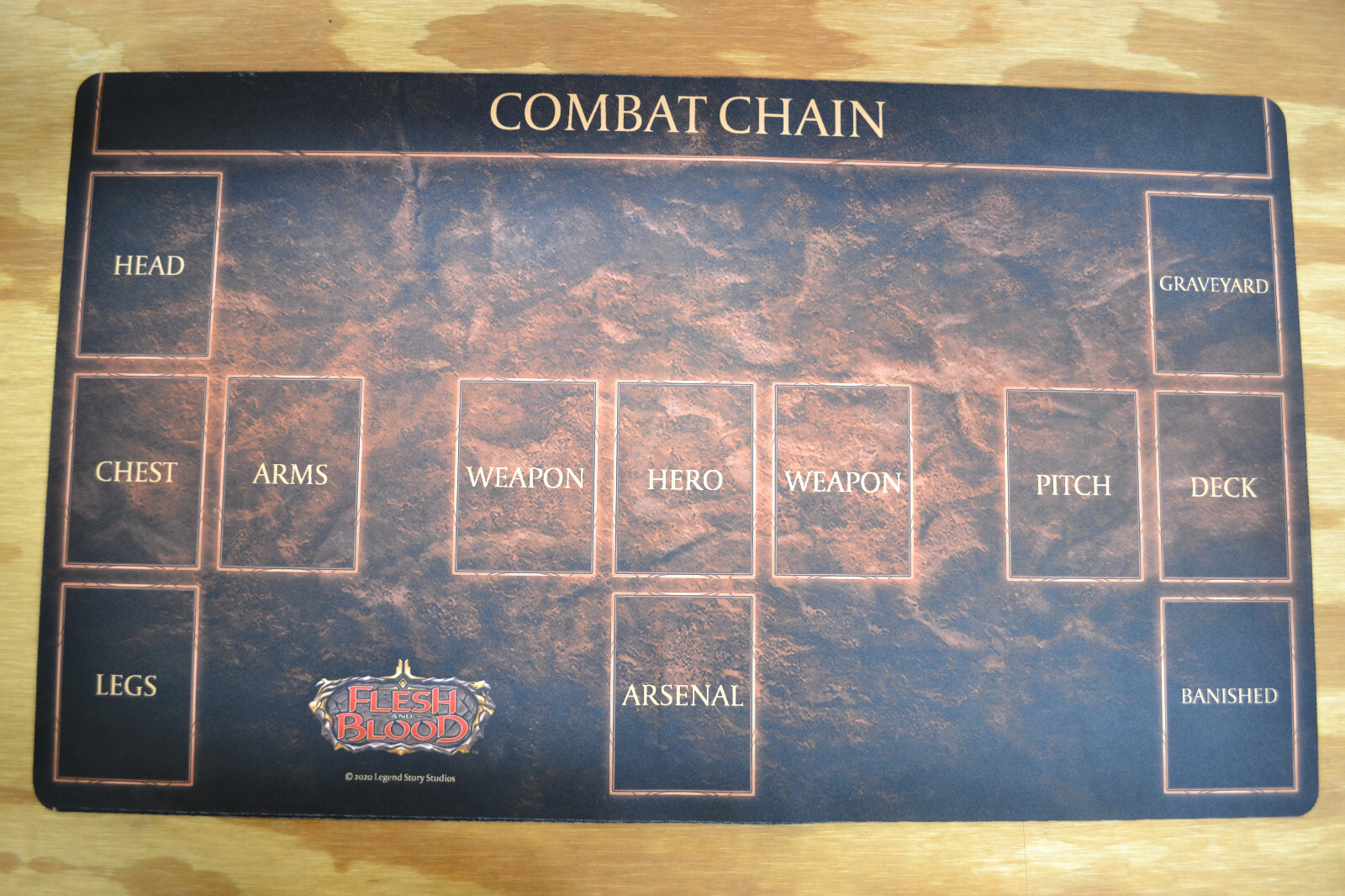 Flesh & Blood TCG Official 2019 Rubber Playmat Combat Chain Hero Deck