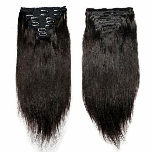 Silky Straight Clip in Human Hair Extension Brazilian Remy  display picture 1