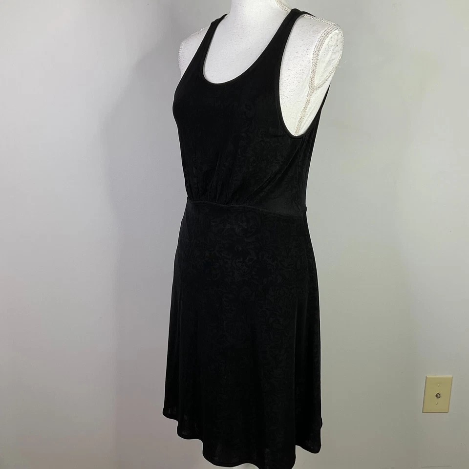 Mini Vestido Free People Negro Mujer Mediano Dama Jane Ponte Elastizado Sin Mangas Foto 4 de 4