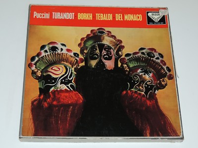 PUCCINI INGE BORKH RENATA TEBALDI MARIO DELMONACO ALBERTO EREDE turandot Lp SET