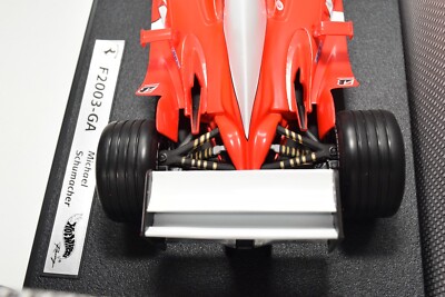 希少 1/18 Hotwheels Ferrari F2003-GA #1 シューマッハフィギュア付き