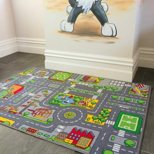 children's road map play mat