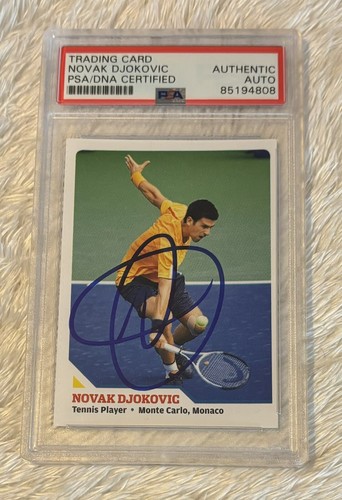 Photo 8x10 Signée Novak Djokovic - Authentifiée PSA, Tournoi De Wimbledon, Originale