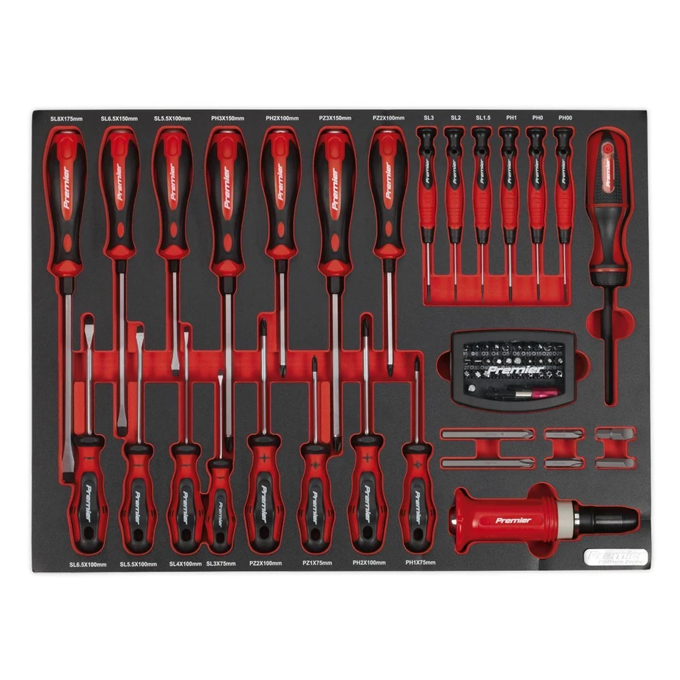 Sealey TBTP04 Tool Tray with Screwdriver Set 72pc - Image 3 of 3