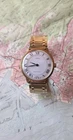 Timex Marlin 1980 White Dial Gold Tone Roman Numeral Mens Vintage Manual Wind