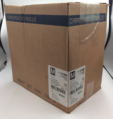 Chiropractic Headrest Paper Rolls, Standard Smooth 8.5''X 225' 25 Rolls Per Case