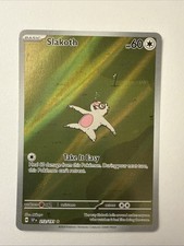 Carta Slakoth 212/191 Illustrazione Rara 2024 Pokemon Scintille Urgenti Full Art NM+