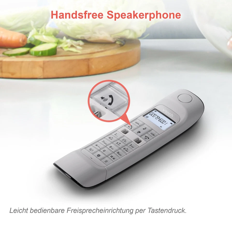 VTech LS1350 Schnurlostelefon im Retro-Design mit Anrufbeantworter und Sperrfunk - Bild 2 von 4