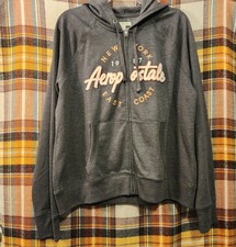 Aeropostale Gray Zip Up Sweater Hoodie. NWT