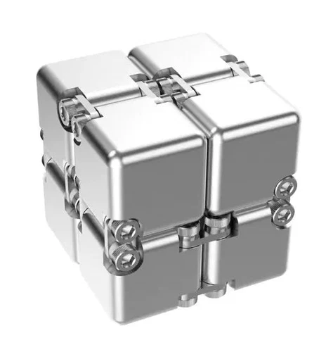 Metal Infinity Cube Stress Relief Toy - Picture 10 of 20