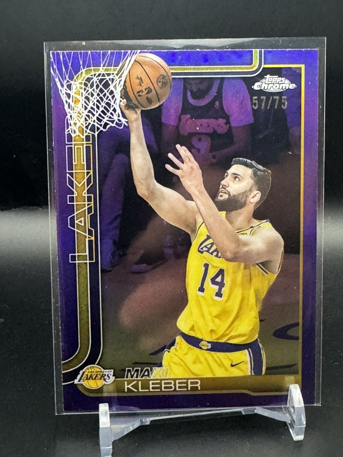 2024-25 Topps Chrome Maxi Kleber Purple Refractor /75 Lakers