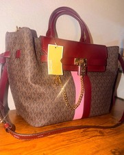  MICHAEL KORS HAMILTON LEGACY BROWN MERLOT L...