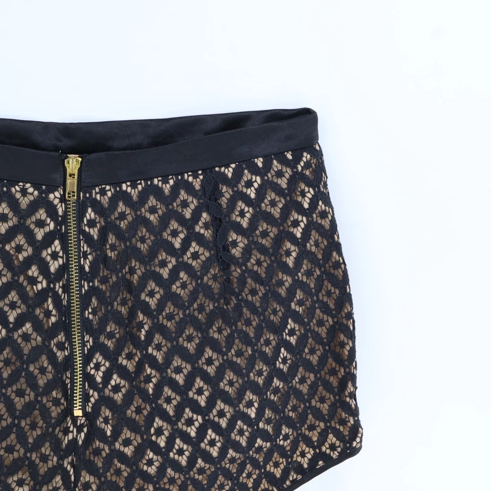 Love Culture Mini Pantalones Cortos Mujer Talla M Negro Geométrico Mezcla Algodón NUEVO Foto 3 de 4