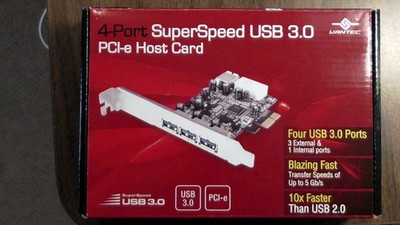 Vantec 4-Port SuperSpeed USB 3.0 PCIe Host Card