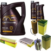 Inspektionspaket 7L Mannol 5W-40 FüR Mercedes W203 C 200 Kompressor CL203