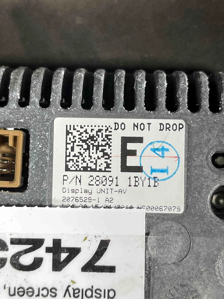 Fits 2010-2012 Infiniti EX35 Info GPS/TV Screen OEM:280911BY3C - Image 3 of 4