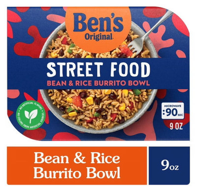 Ben's Original Street Food Burrito Bowl 9 Ounces. Microwave in just 90 Seconds!
