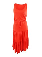 Lauren Ralph Lauren Women's Sleeveless Maxi Dress (4, Red)