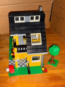 VTG Lego Creator 3 in 1 #4996 Beach House COMPLETE + 3 Manuals WARPED BENT BASE