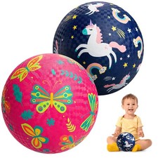 Balls for Kids, 2 Pack Rubber Kickballs, 6 Inch Playground Balls