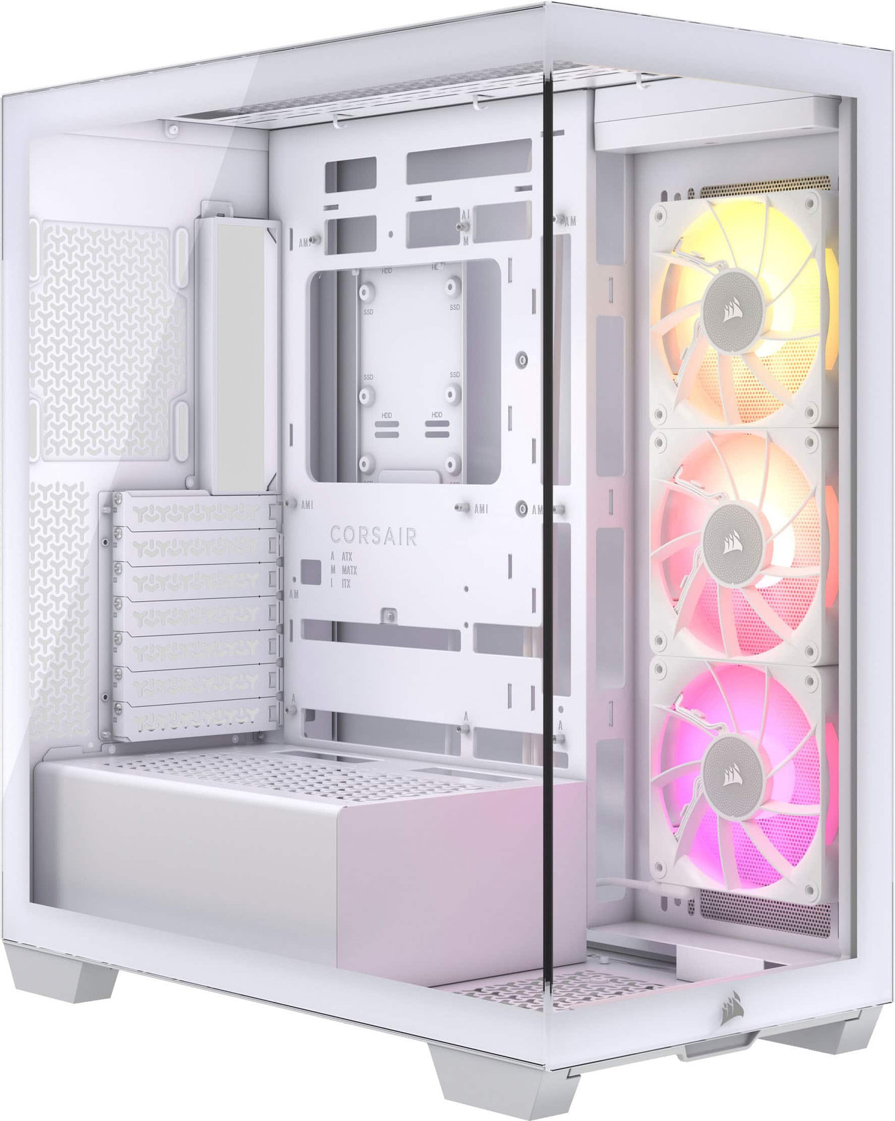 Корпус для ПК CORSAIR - iCUE LINK 3500X RGB ATX Mid-Tower - белый 25190₽