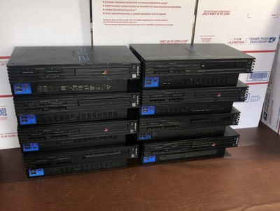 #ad #ad Lot of 8 Broken PlayStation 2 PS2 Fat Consoles Parts or Repair $199.99