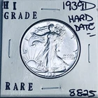 1939 D LIBERTY WALKING SILVER HALF DOLLAR HI GRADE U.S. MINT RARE COIN 8825