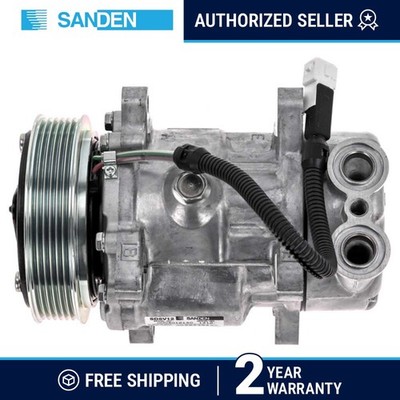 Genuine OEM Sanden A/C Compressor 1412 SD6V12 w/ 6 Poly Clutch 12V GAP