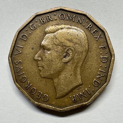 1943 UK 3 Pence - Coin #D-047
