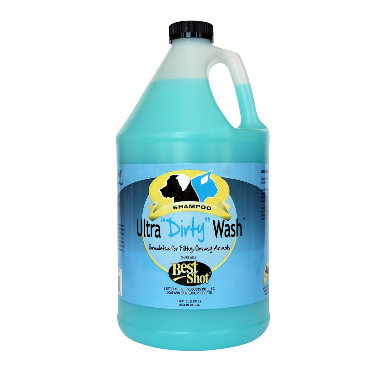 Best Shot Ultra Dirty Wash Shampoo, Coat and Skincare Product for Dogs and Cats,