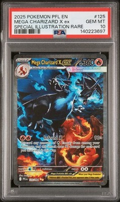 PSA 10 MEGA CHARIZARD X EX 125/094 | Phantasmal Flames Graded