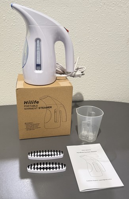 #ad HiLIFE Steamer for Clothes Portable Handheld Design240ml Big Capacity 700W Blue $15.00