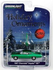 GreenLight 1967 Chevrolet Impala SS Holiday Ornaments 2016 Green - 40010 NRFP