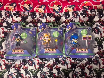 JAKKS PACIFIC SEGA SONIC 35TH ANNIVERSARY COMPLETE SET OF 3 FIGURES NEW LTD ED