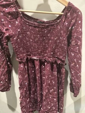 Art Class Girls Size L (10/12) Long sleeve Floral Printed Fall Spring Dress